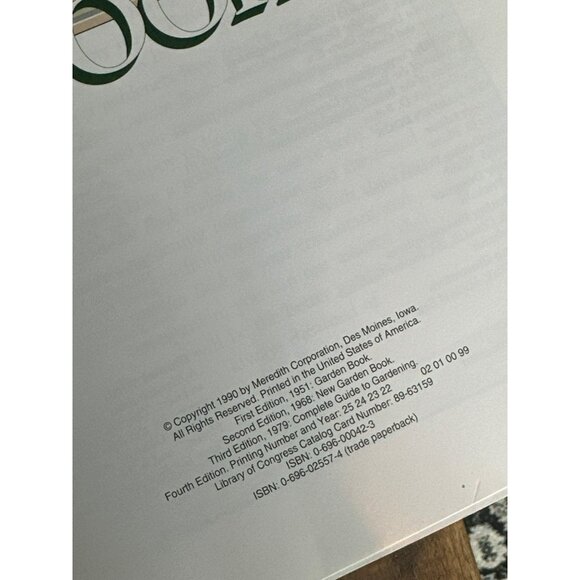 VTG New Garden Book By Better Homes & Gardens Books Paperback Book Floral - Picture 5 of 5